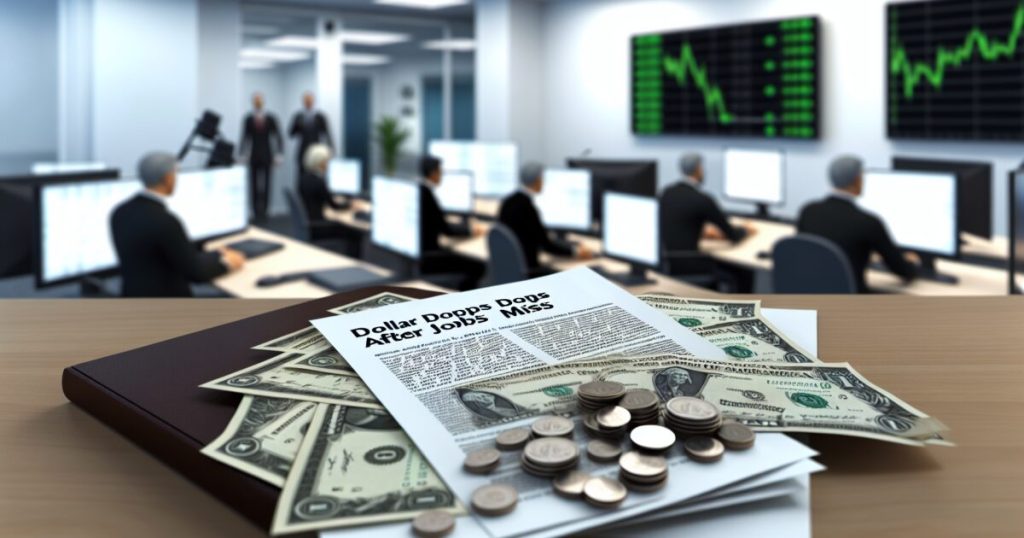 Dollar Drops After Jobs Miss